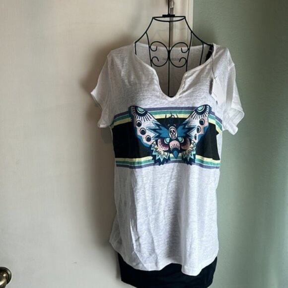 Zadig & Voltaire Meryl Lin Butterfly T Shirt L - Picture 4 of 7